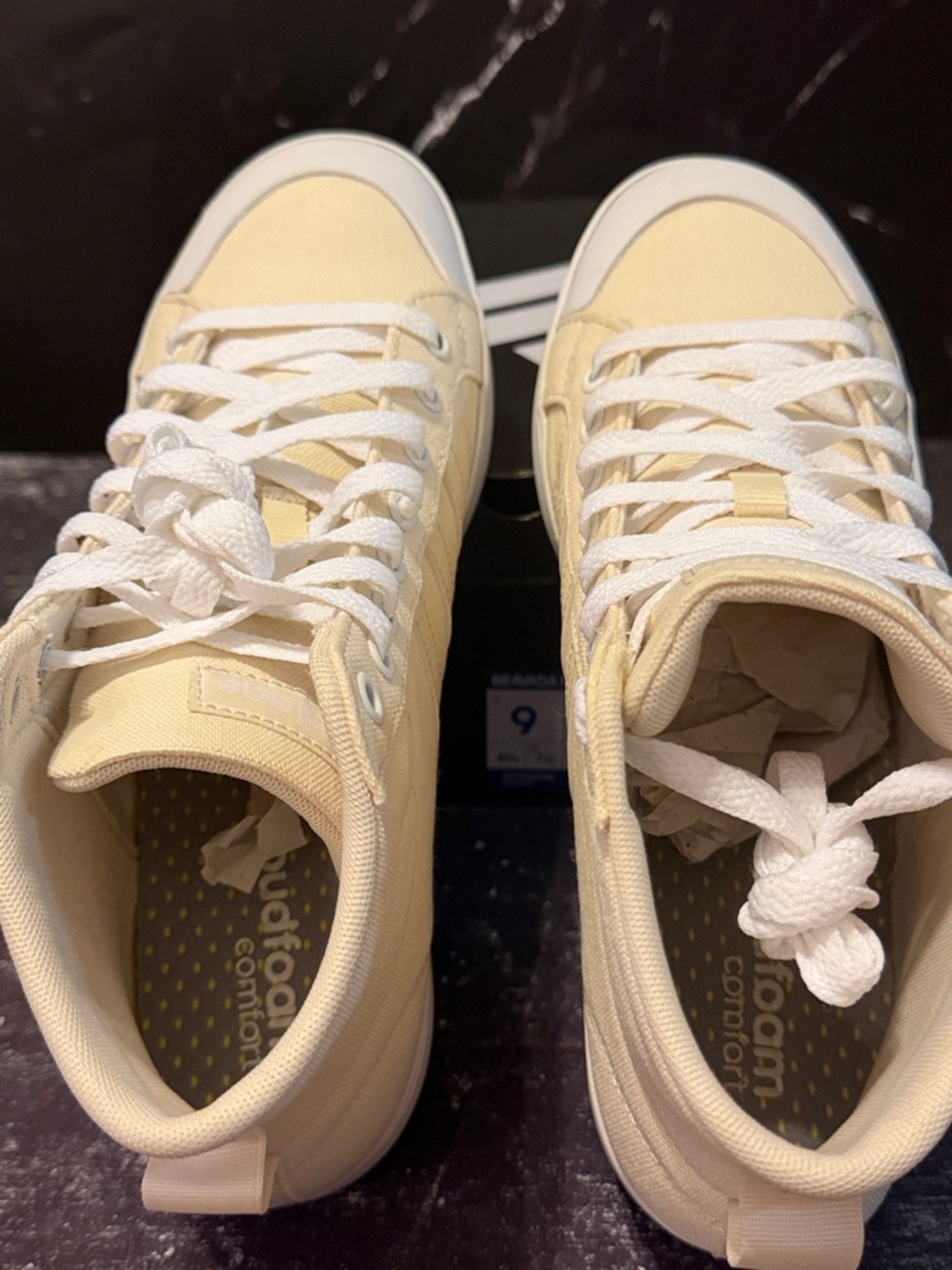 Adidas Women’s Bravada Mid Skateboarding shoes Size 9 Wonder White Cream - Picture 11 of 15